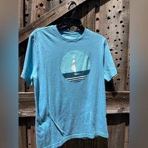 Banana Republic Mens Graphic T-Shirt M Nautical Sailboat Blue